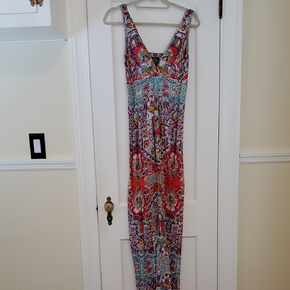 NWOT - Angie Multicolor Floral Maxi Dress